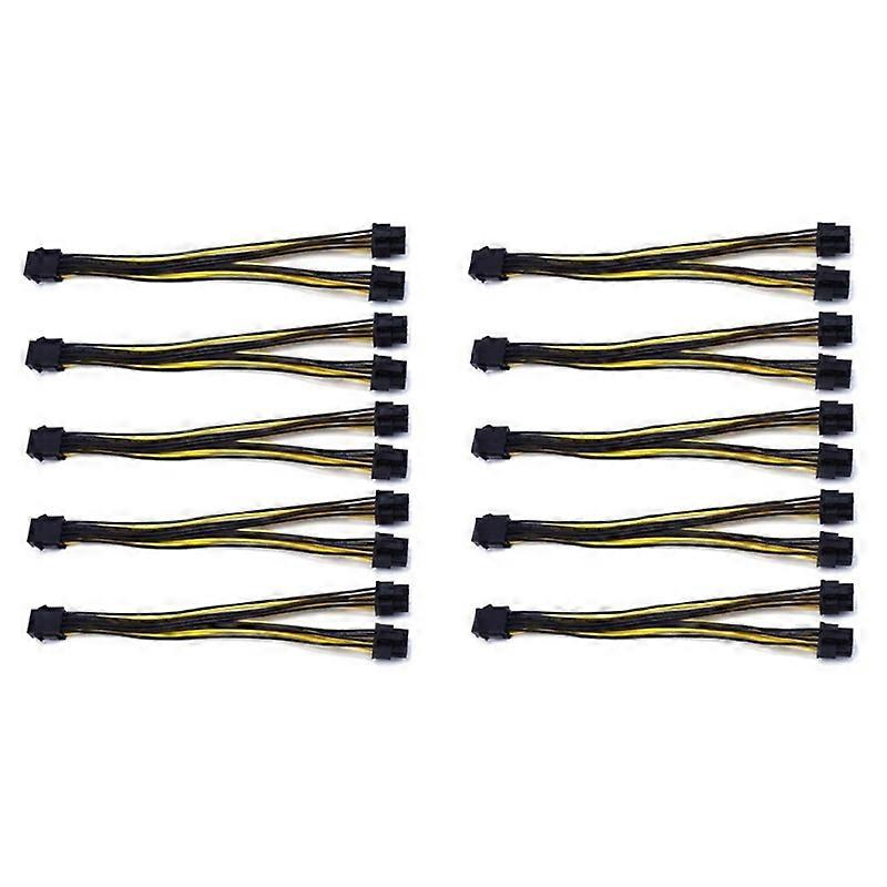 10Pcs 8 Pin PCIE to Dual PCIE 8 (6+2) Pin Power Cable Motherboard Graphics Card PCI-E GPU Power Spl