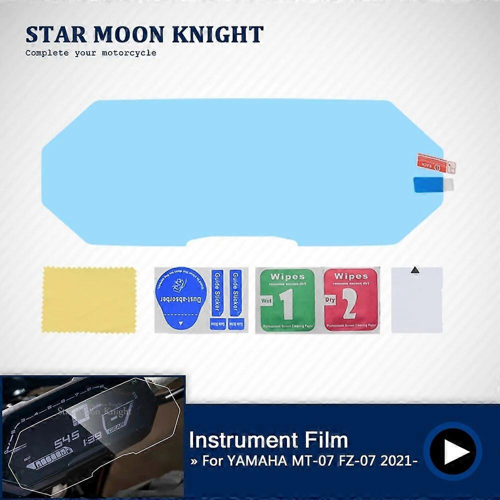 For YAMAHA MT-07 MT07 FZ-07 FZ07 MT FZ 07 2021 - Motorcycle Scratch Cluster Screen Dashboard Protection Instrument Film