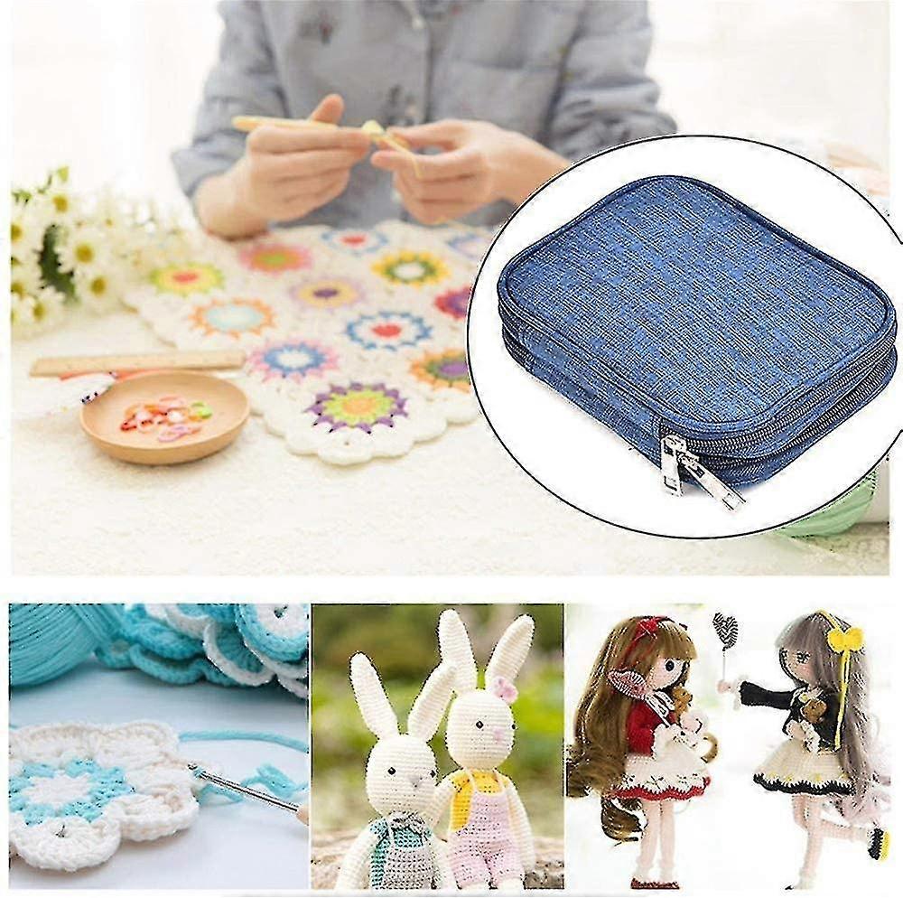 Crochet Kits Crochet Soft Handle Knitting Tool Accessories 72 Pcs