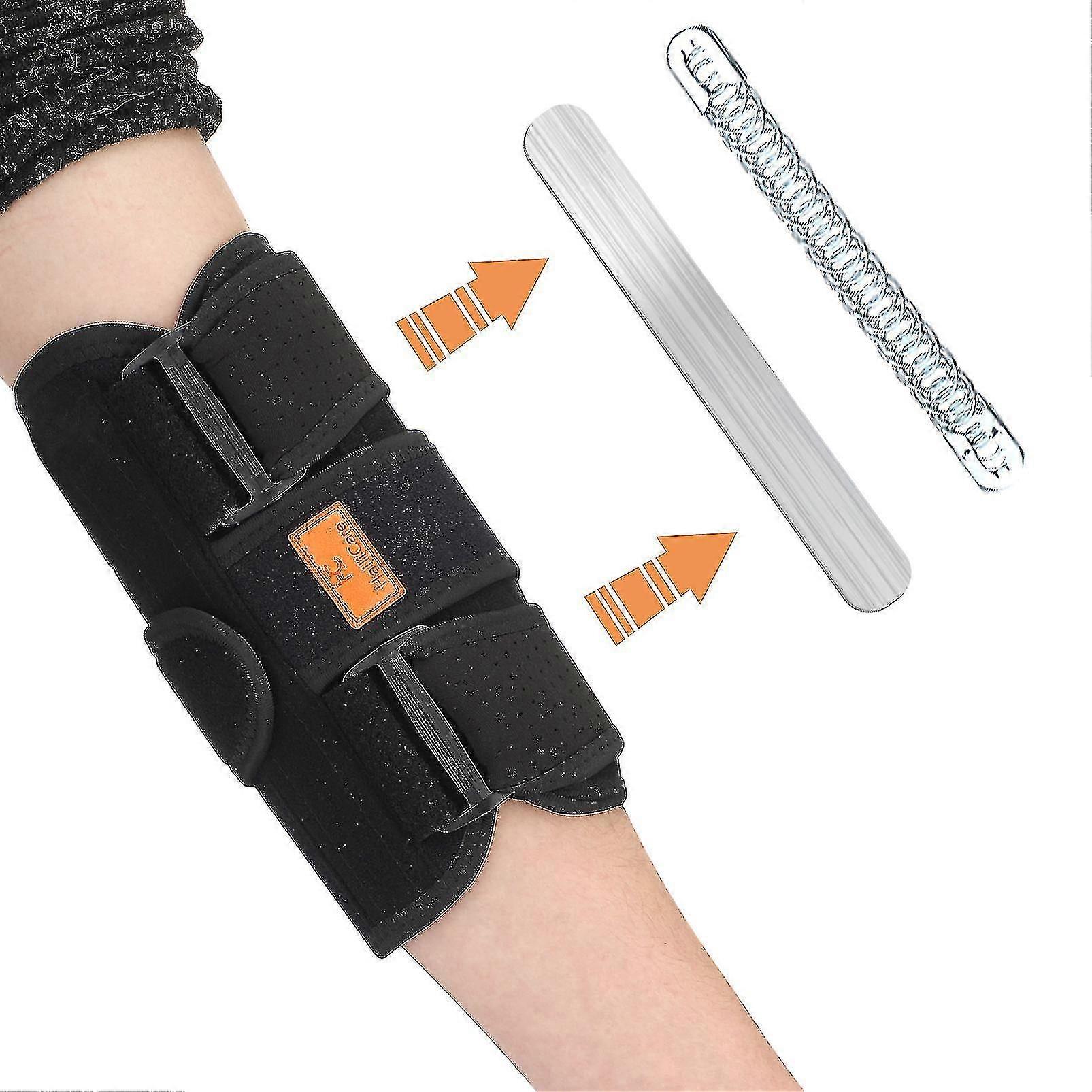 Elbow Support With Arm Sprain Splint Arthrodesis, 1 Piece, Black