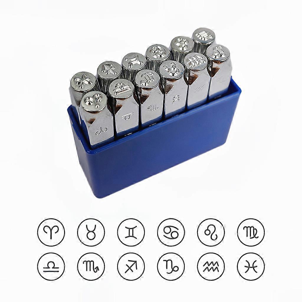 12x Constellation Stamp Set Industrial Grade Hardened Steel for Imprinting