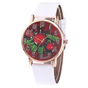 Christmas Gift Printed Dial Belt Inlaid With Diamond Digital Scale Watch Women's