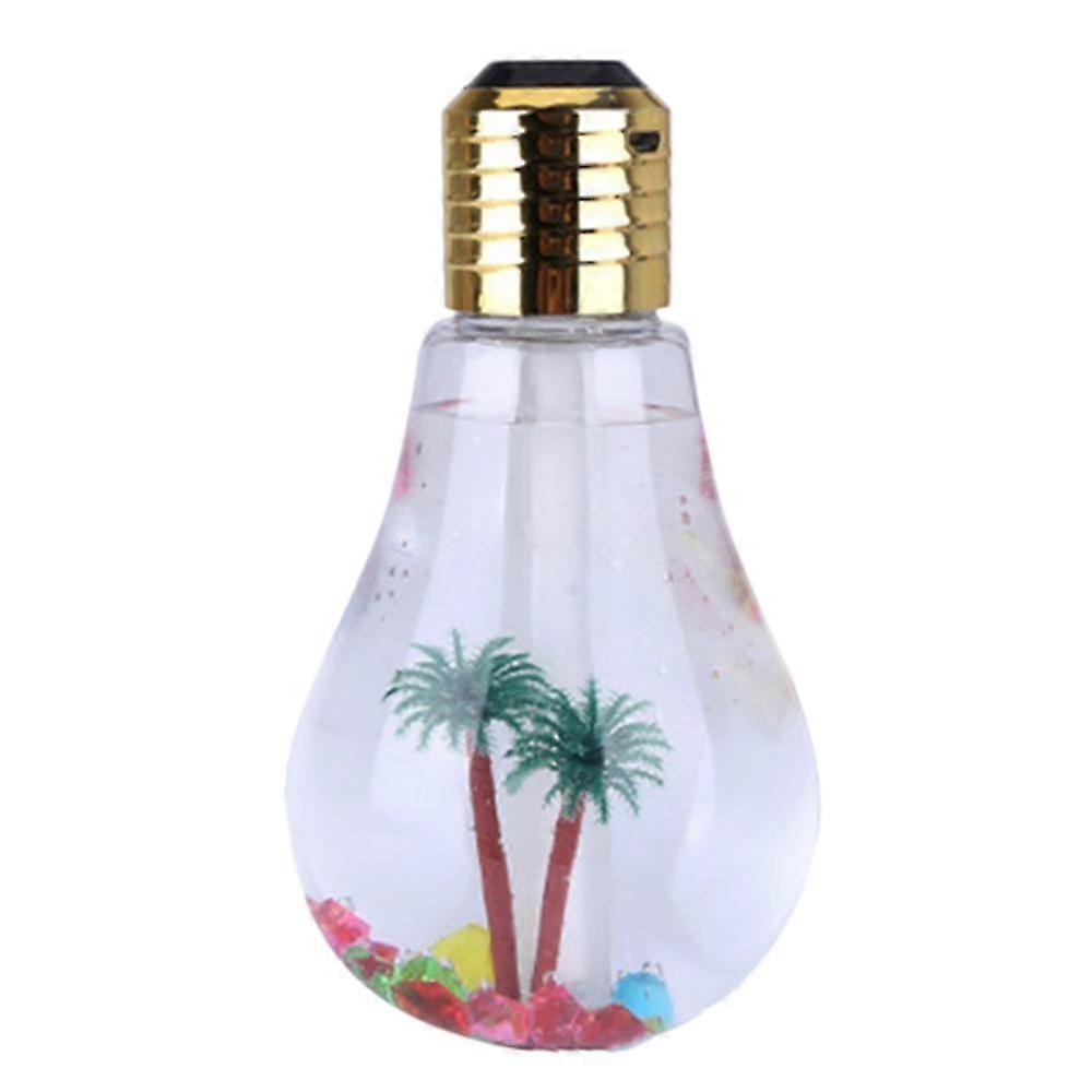 Air Humidifier Bulb Lamp Shade Decorative Lights Diffuser Purifier Atomizer With Colorful Led Night