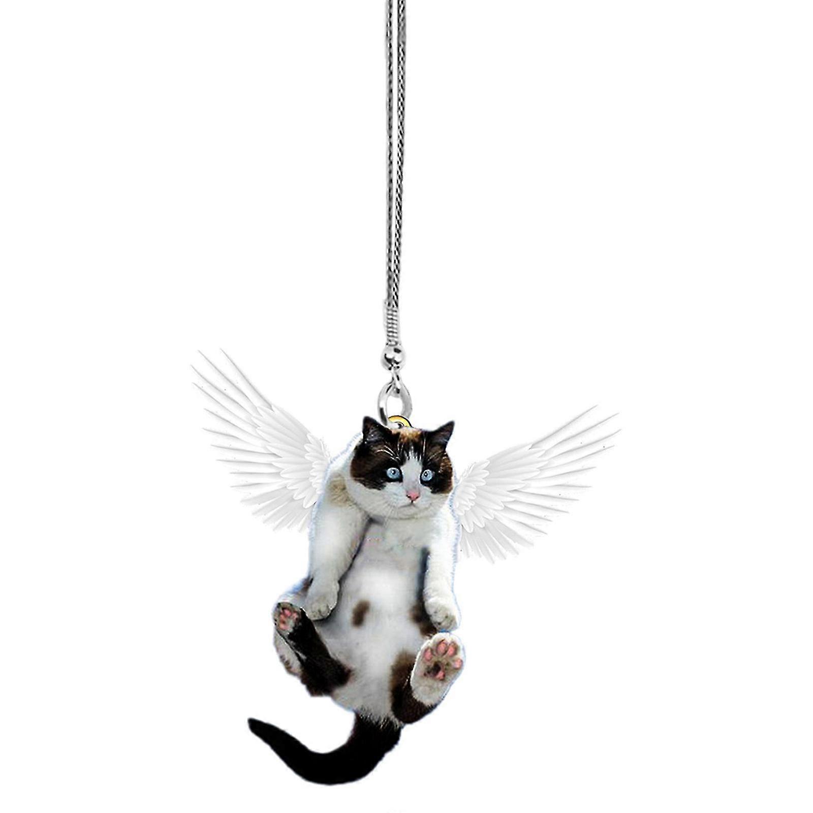 Cute Cat Car Hanging Ornament With Colorful -balloon Hanging Ornament Decors Hot