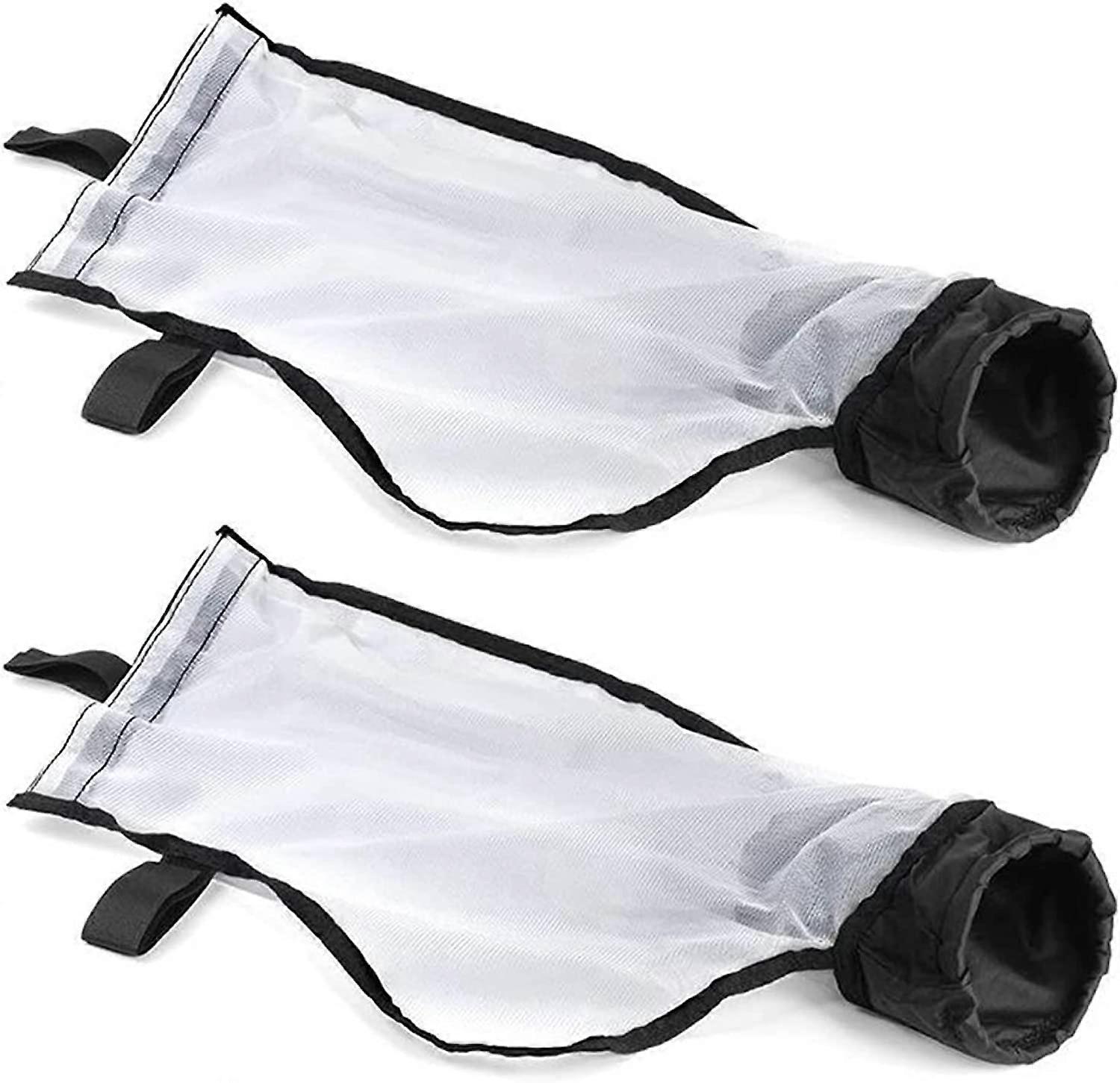 2 Pack Nylon Mesh Pool Cleaner Bag with All Purpose Zipper