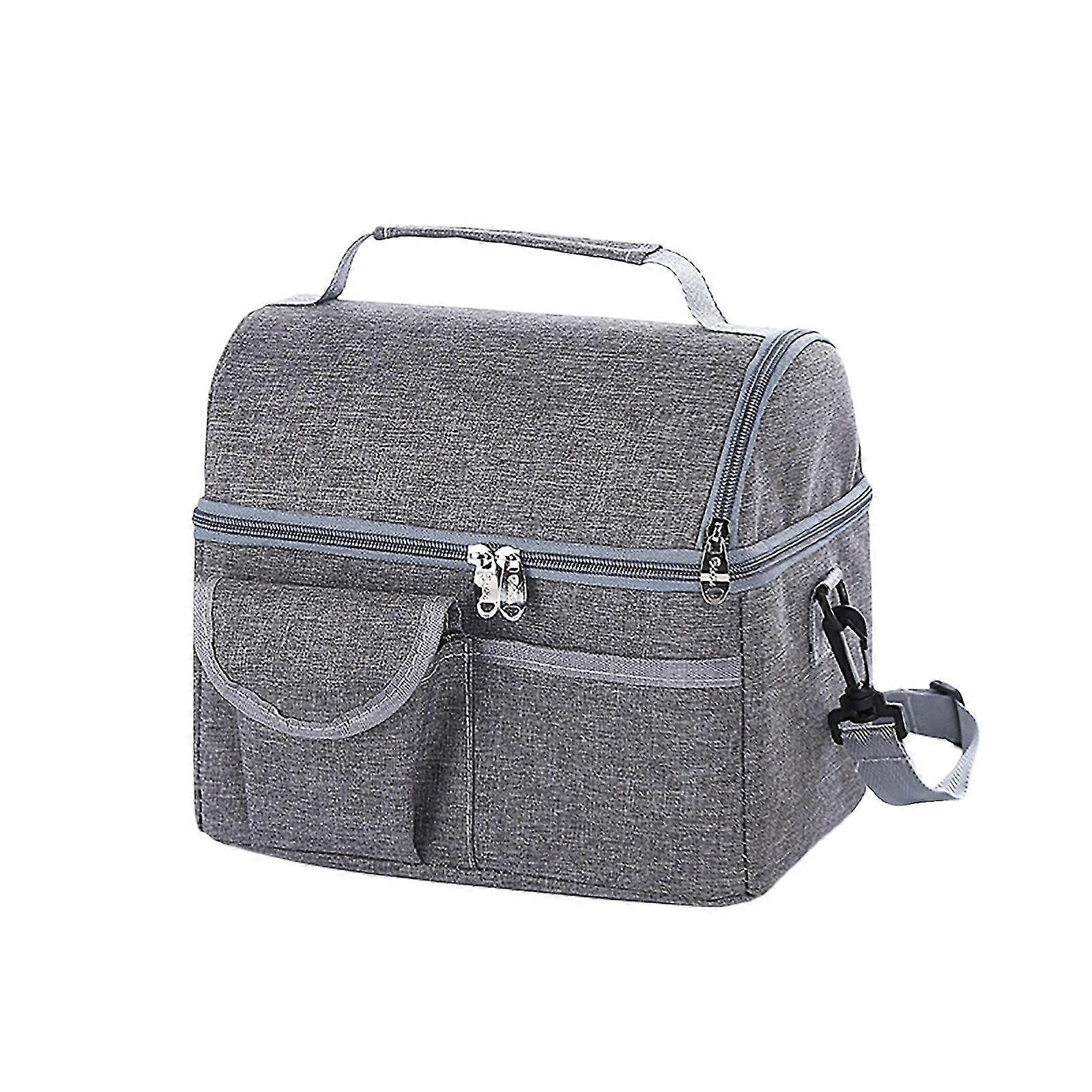 도시락 가방 재사용 가능한 가방 사무실 학교 피크닉 비치 누출 방지 도시락 가방