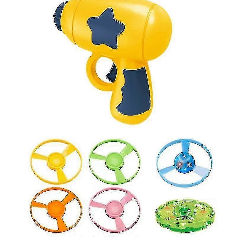 Funny Plastic Game Flying Saucer Cat Fetch Toy Flying Disc Saucer Launchers