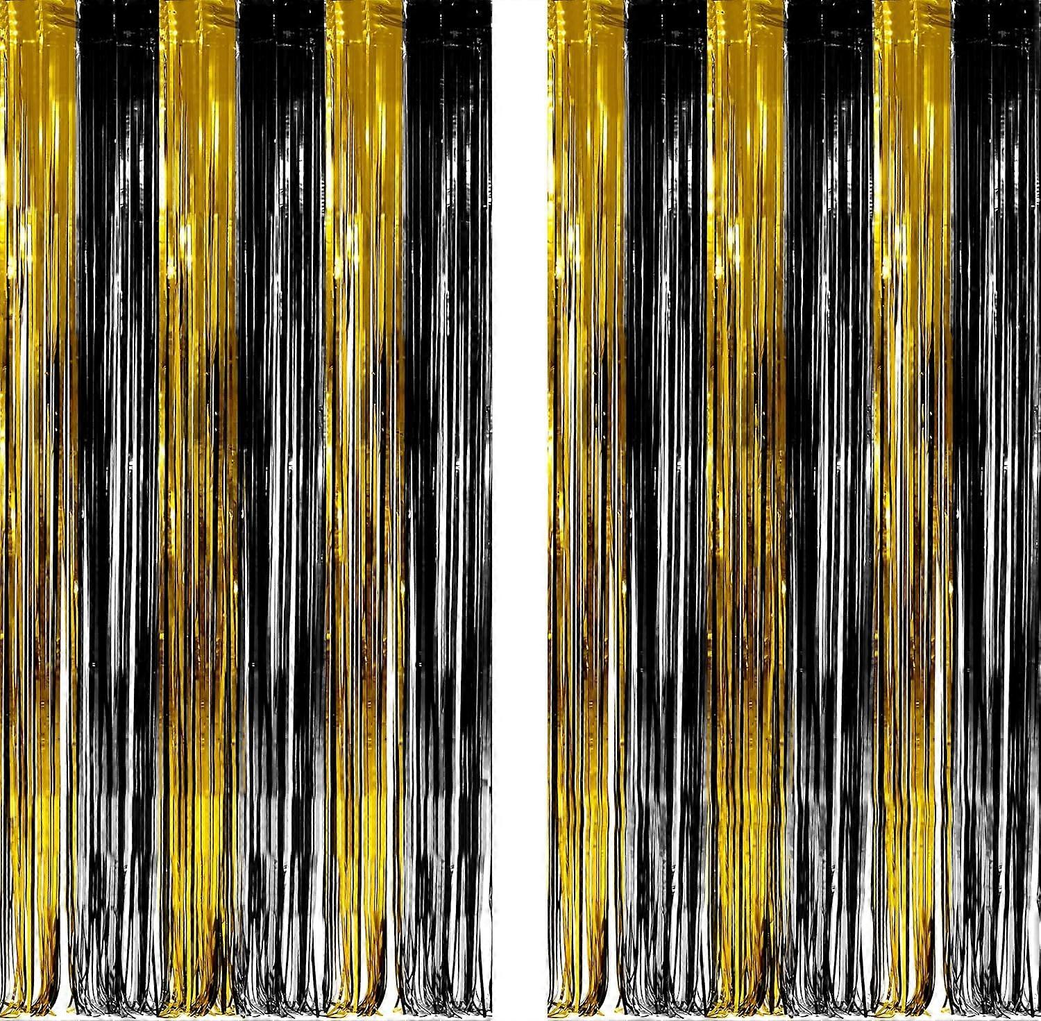 Iridescent Party Streamers Backdrop - GREATRIL Neon Transparent Holographic Tinsel Foil Fringe Curtain for Mermaid/Frozen/Sea/Euphoria/ERAS Party Them