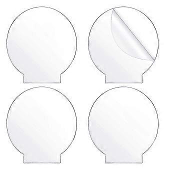 4pcs Folha de Acrílico Claro Painel Redondo De painel grosso (4mm) placa acrílica de plástico para base de luz led, sinal,diy