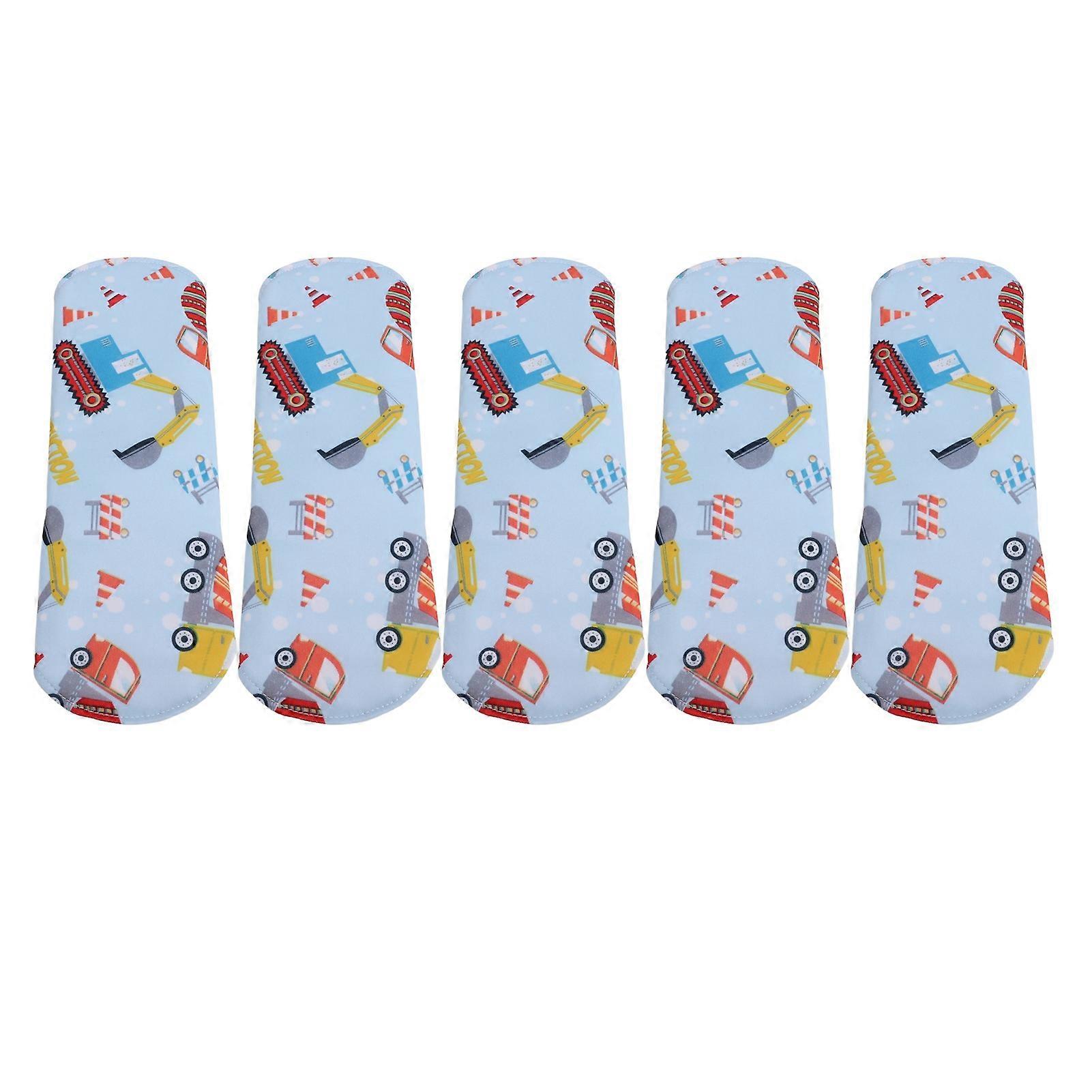 5PCS Reusable Sanitary Napkins High Absorbent Breathable Washable Soft Cloth Menstrual Pad 18 X 25cm B23
