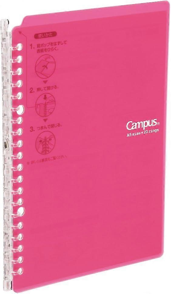 Campus Smart Ring Binder - B5 - 26 Anéis - Rosa Escuro [Produto Office]