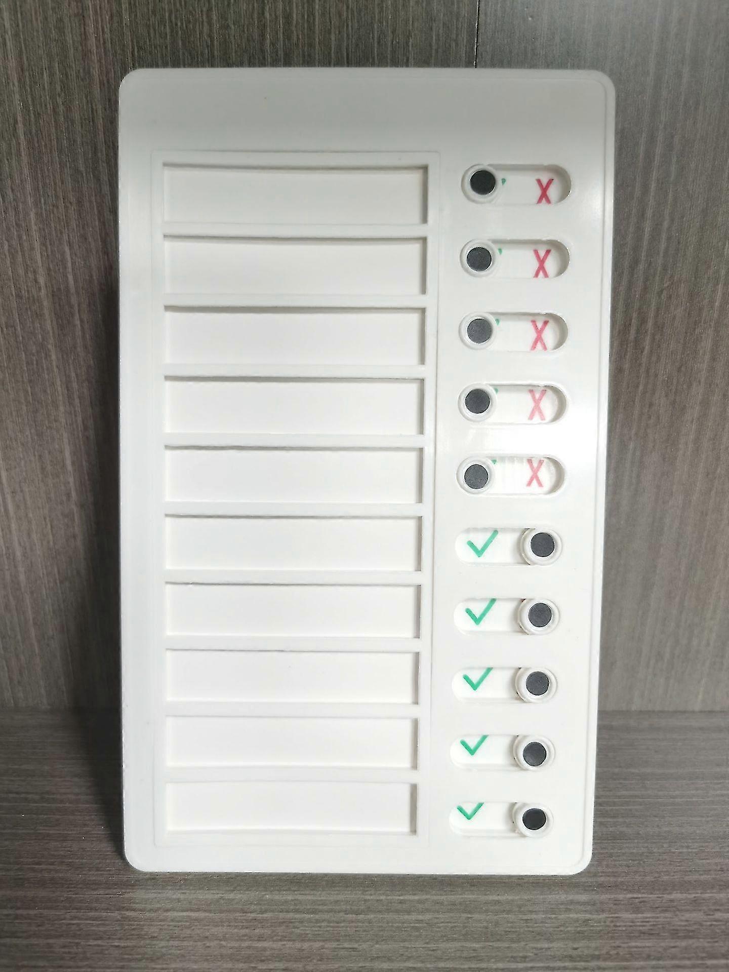 デイリータスクプランニングボード取り外し可能な雑用チェックリストボード壁掛けメモプラスチックボード多目的