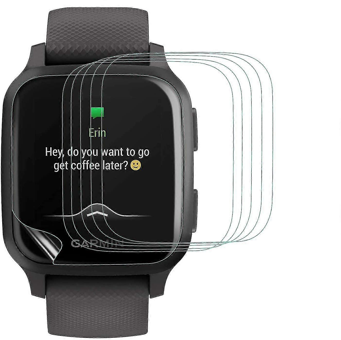 [6 Pack] Compatible With Garmin Venu Sq