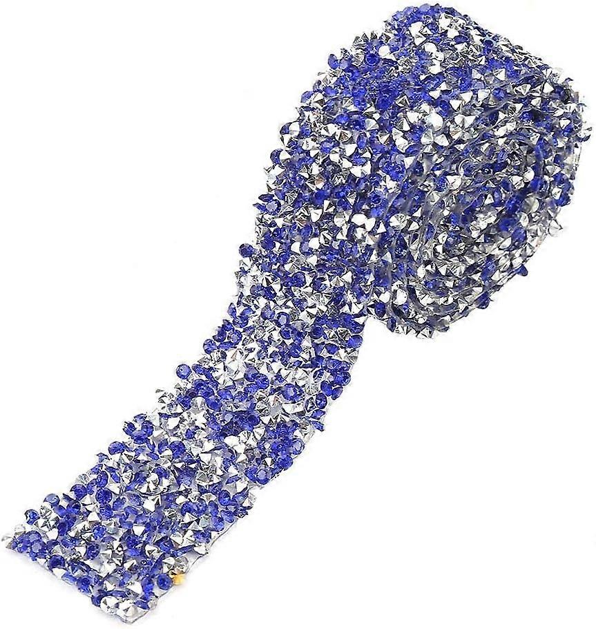 Diamond Ribbon Roll, 1yard 30mm Diamond Mesh Wrap Roll Sparkle Crystal Rhinestone Ribbon