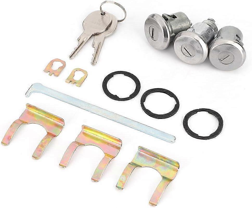 Cutlass Door Locks, Trunk Lock Keys Set, Door Trunk Key Kit 654394765282 Replacement Fits for Chevelle