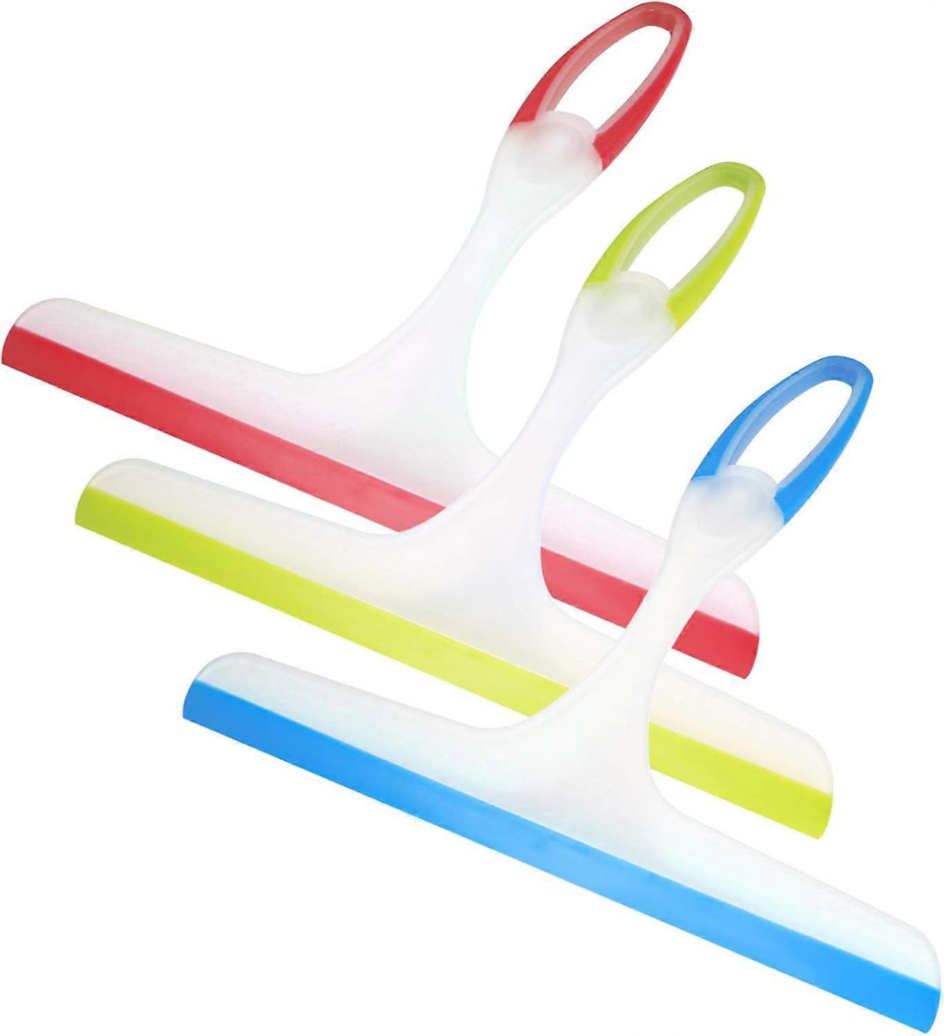 Shower Squeegee, Bathroom and Shower Squeegee, Plastic Shower Mirror Window Squeegee, Window Cleaner Squeegees for Mirror, Bathroom, Window, Floor, Gl