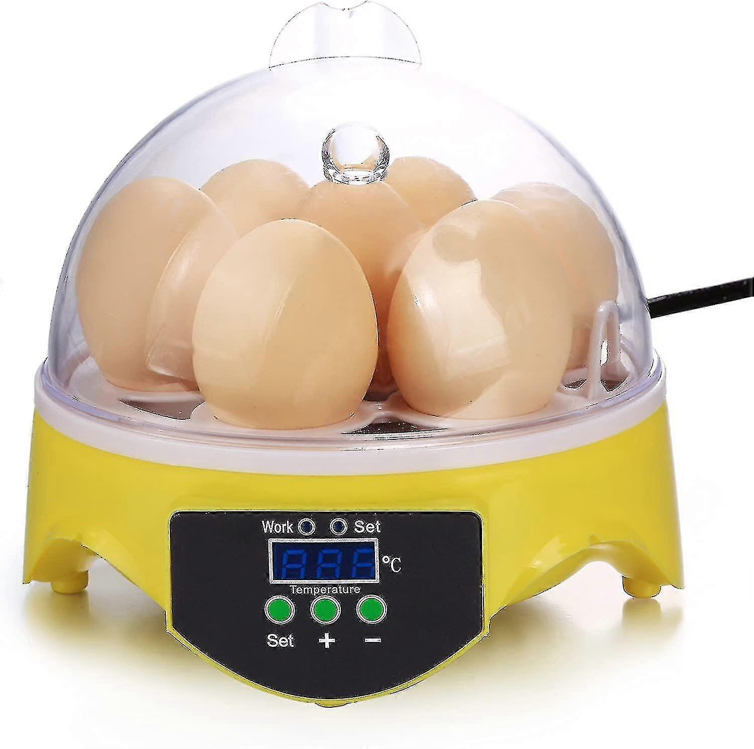 Egg Incubator, 6 Eggs Incubators For Hatching Eggs, Temperature Control And