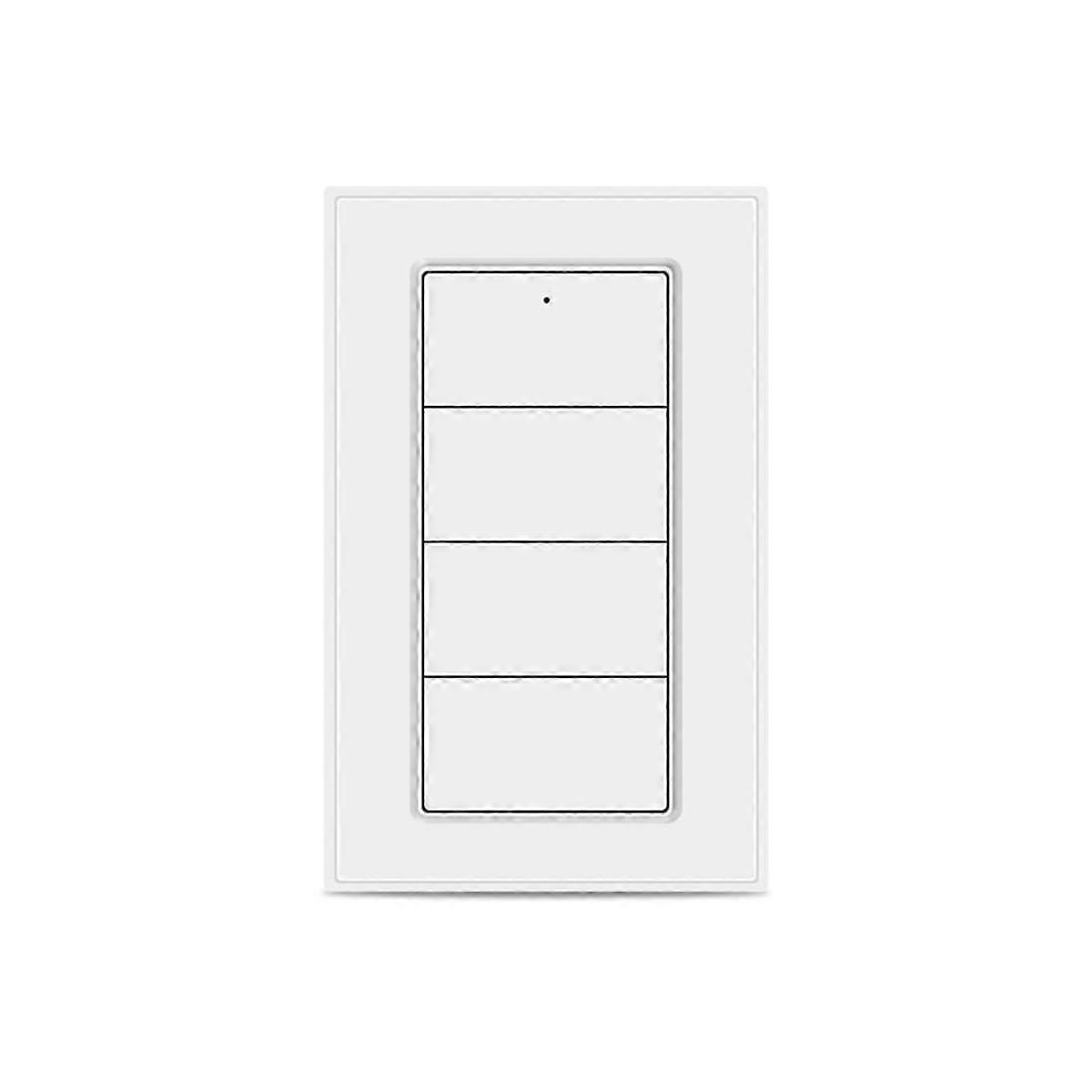 Tuya Zigbee Wireless 4Gang Scene Switch Smart Life App Control, Battery Powered Portable Scene Pus