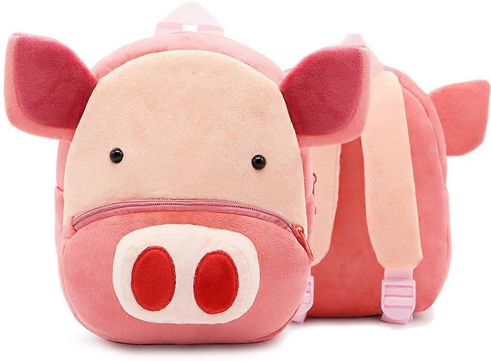Pig Children Preschool Plush Backpack