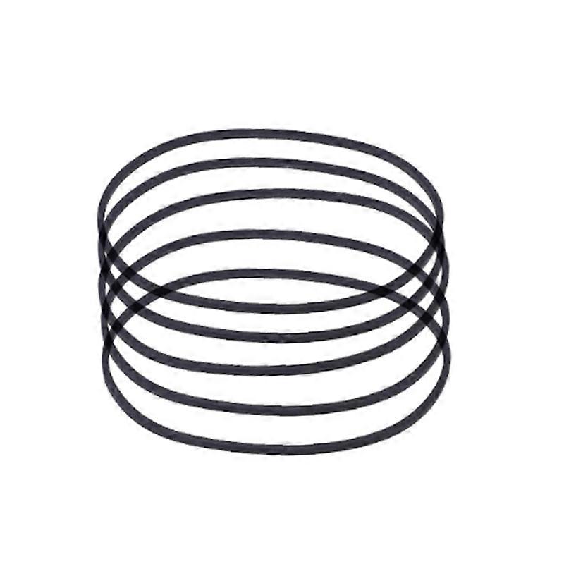 5PCS τετραγωνικός διπλωμένος λαστιχένιος ιμάντας 0.6mm για τους καθολικούς 40-115mm καταγραφείς