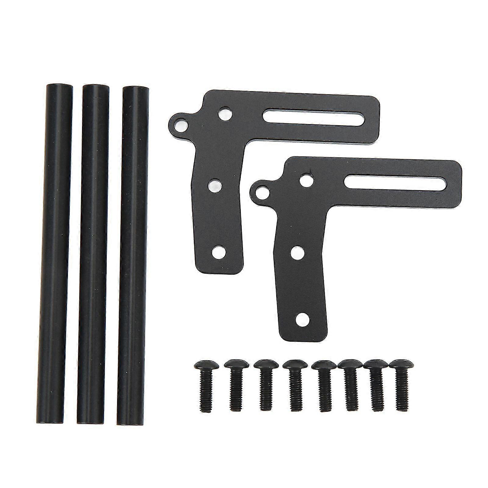 Black Metal RC Crawler Car Front Bumper - Stable Performance, Good Protection, Anti-Scratch
