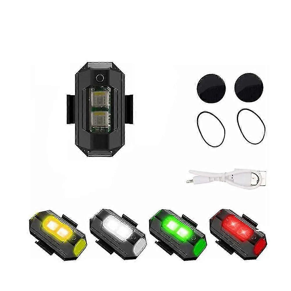 Usb 7 Farben Led Flugzeug Blitzlichter Motorrder Blinkendes Warnnachtsignallicht - 1Stk