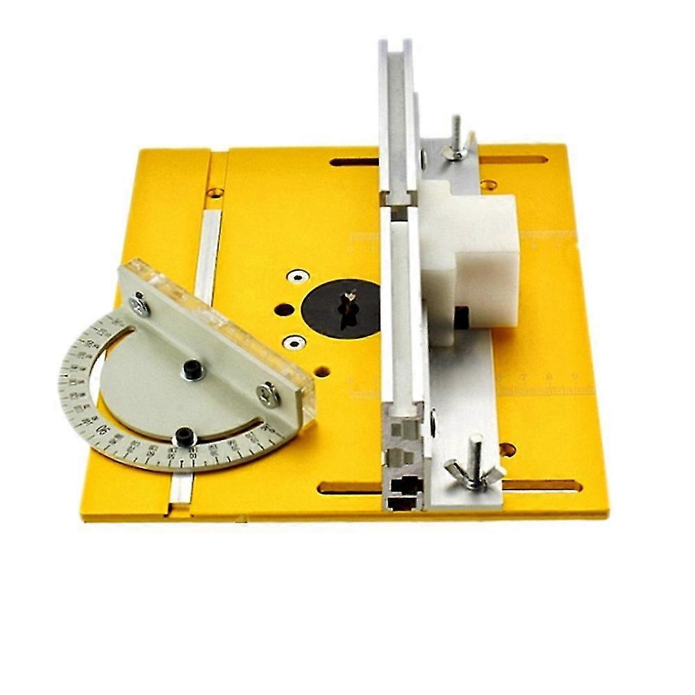 Router Table Insert Plate Miter Gauge For Woodworking Table Saw Multifunctional Trimmer Engraving M