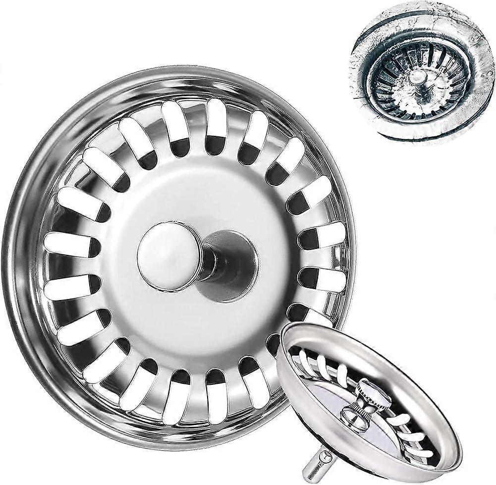 Kitchen Sink Strainer Kitchen Sink Plug, 2 Pack Universal Sink Plugs Bath Plug