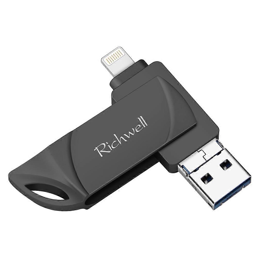 Richwell Micro USB + 8 Pin+ USB 3.0 32GB Flash Disk