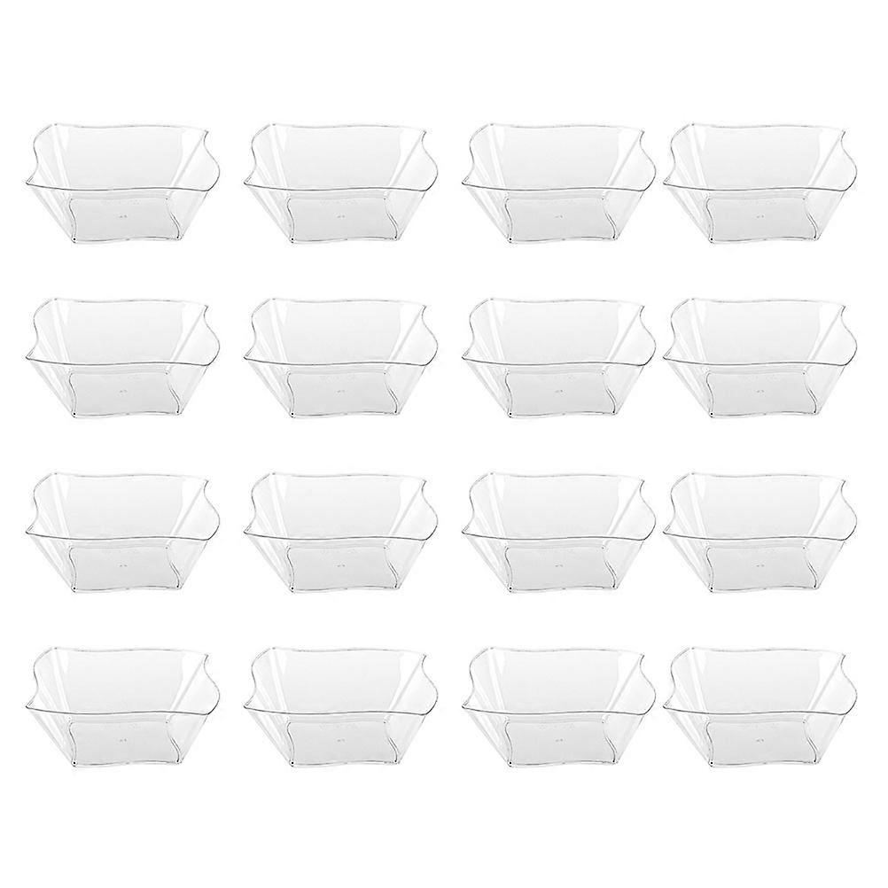 48pcs Kunststoff Dessert Becher Dessert Eis Creme Becher Einweg Pudding Halter