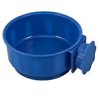 Bjxy Heated Pet Bowl Hanging Bowl For Dog Crate Bowl Water And Feed Bowl For Pet Dog Cat Puppy (dark Blue)