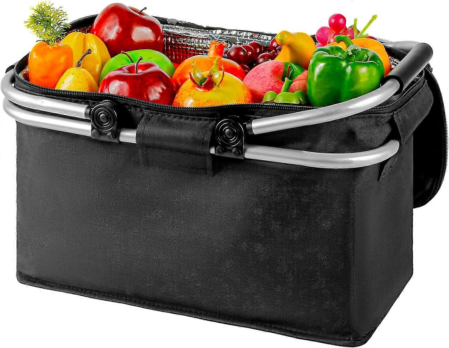 Collapsible Picnic Basket Shopping Basket with Non Slip Handle Market Baskets,50% Offer