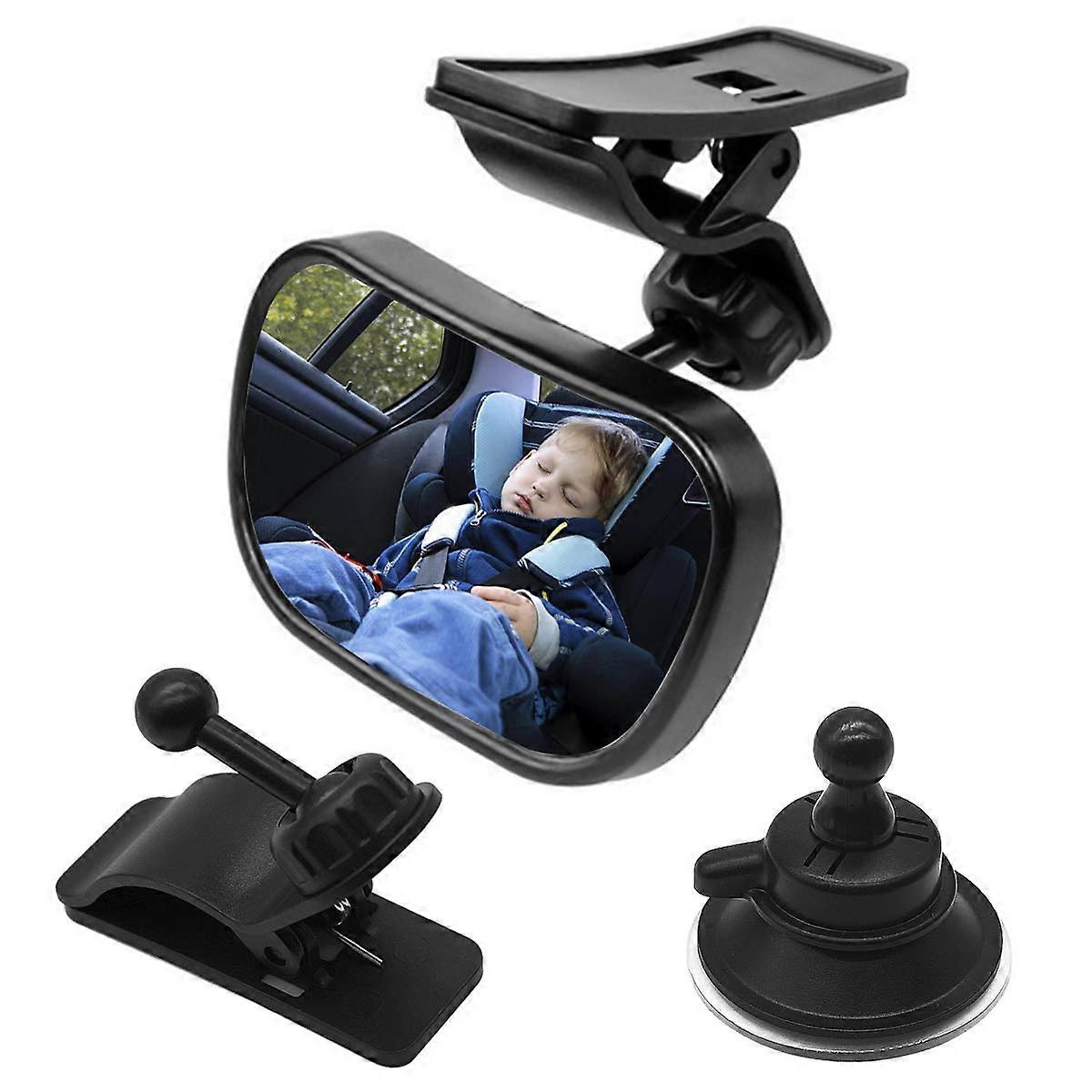 Car Rear View Mirror 360 Rotation with Holder