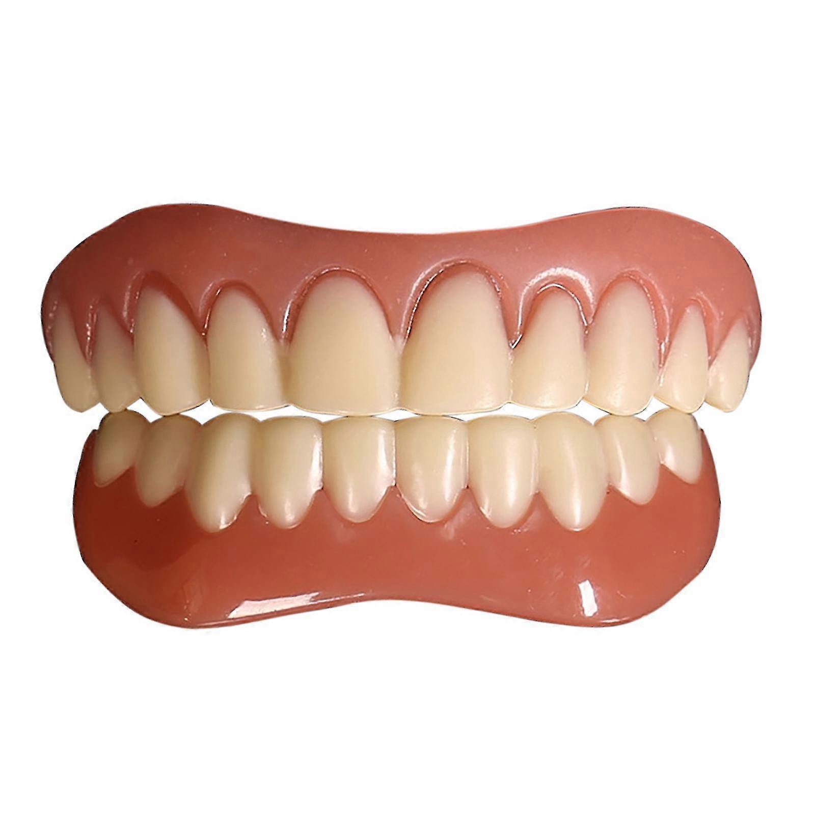 False Teeth Silicone Upper Lower Veneers Perfect Laugh Veneers Dentures Paste