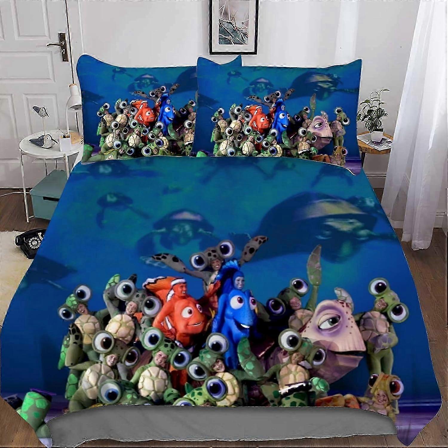 J1818 Lençóis 3D Imprimir meu vizinho totoro Conjunto de Cama moda cartoon Capa de edredão conjunto 2 Pcs set Poliéster Respirável Colcha Capa para Decoração de Quarto 