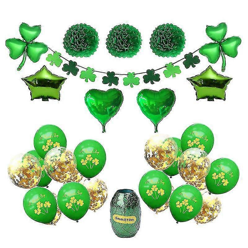 1set Burlap Banner Balloons Kit