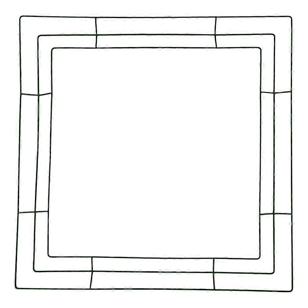 Wire Wreath Frame Metal Square Wreath Frame Wire Wreath Square Shaped Ring Frame