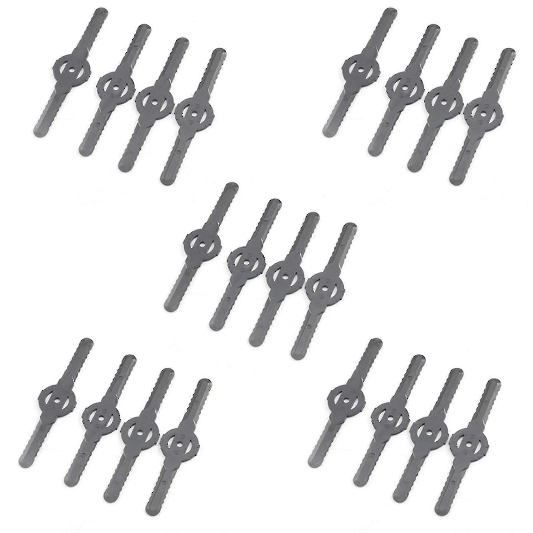 20 st. plastgräsklipparblad trädgårdsredskap gräsklippartillbehör