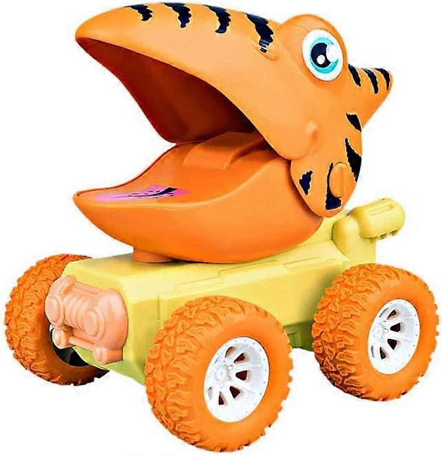 KATEA Dinosaur Toy,Press & go Dinosuar car Push and go Dinosuar Toy for 2 3 4 5 Year Old Boys and Girls Toy(Wheel Color Random)