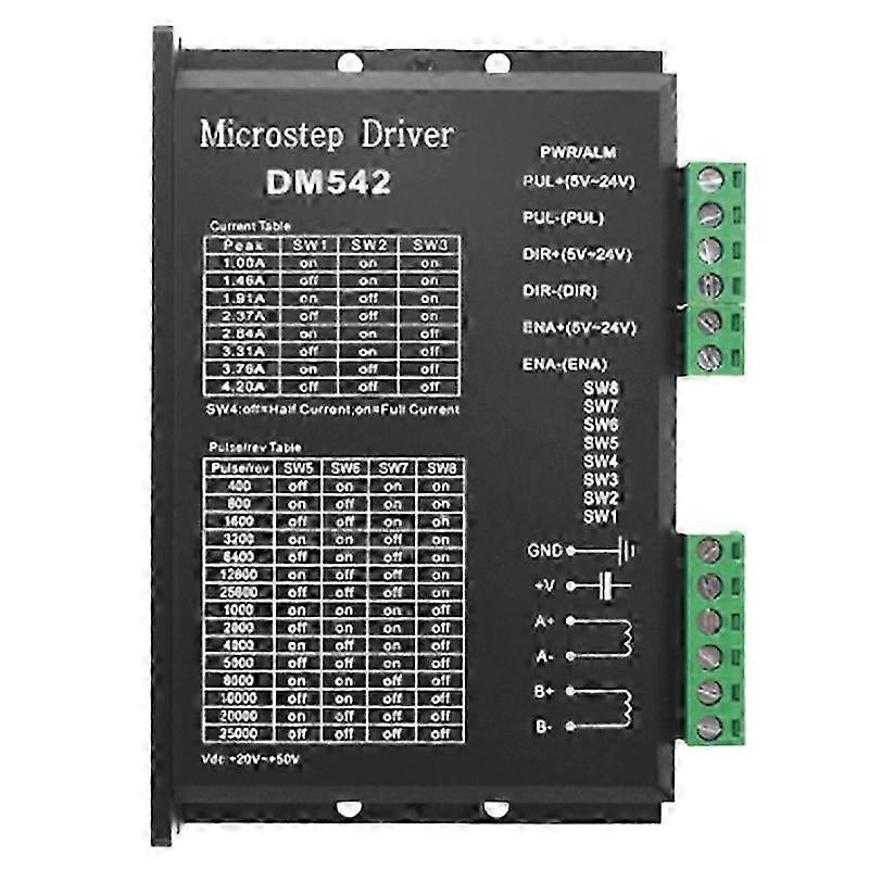 Stepper Motor Driver, DM542 Stepper Motor Driver Digital Driver Board For Nema 17, Nema 23, etc