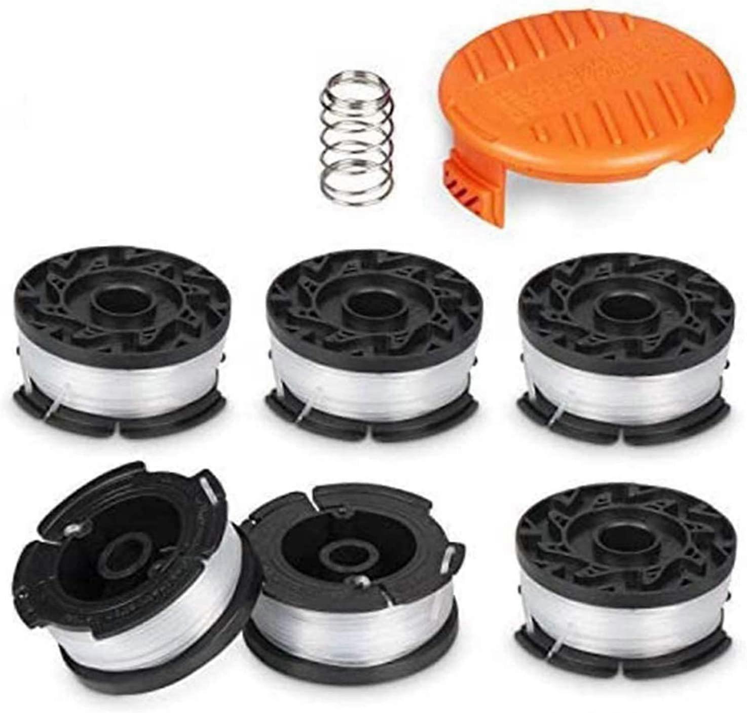 8 Pack Line String Trimmer Replacement Spool Set