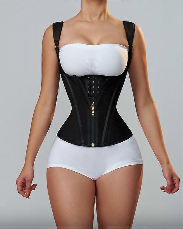 Women's Bodyshaping Vest Extreme Edition Girdle Waist Trainer Double Compression BBL Shorts Tummy Control Fajas Colombian