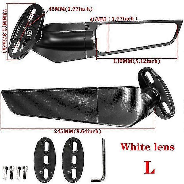 Qx Motorcycle Mirror Modified Wind Wing Adjustable Rotating Rearview Mirror For Suzuki Gsxr 1000 600 750 Gsx1300r Gsx650f Gsx-r