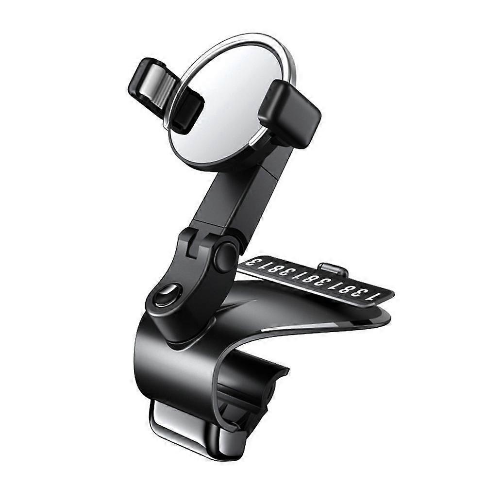 Upgraded Dashboard Car Phone Holder 1200 Degree Mobile Phone Stands Rearview Mirror Sun Visor In Car GPS Navigation Bracket Pink