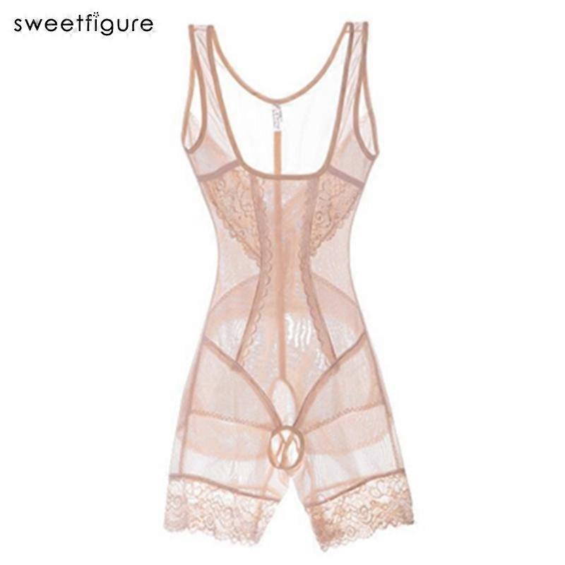 Lace Butt Lifter Bodysuit Sculpting Shapewear Full Body Control Corset Slimming Abdomen Lift Bras Shaper Thin Summer Bodysuits