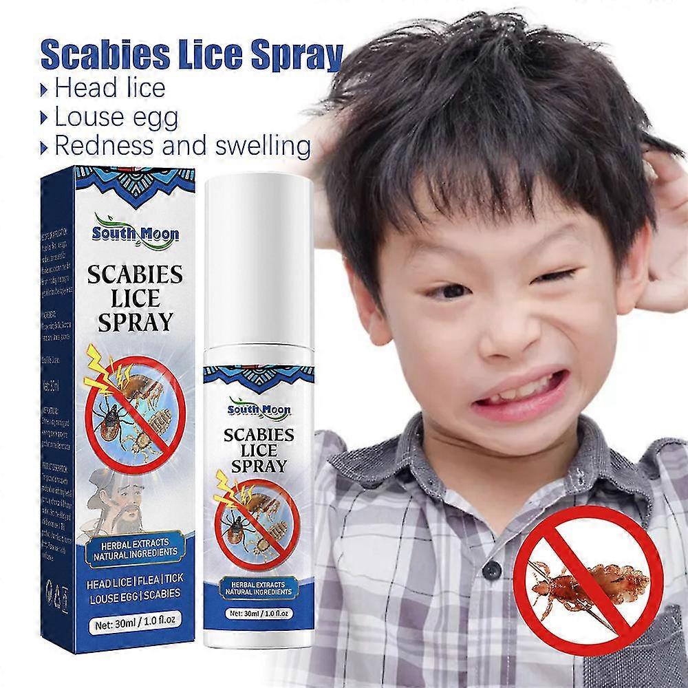 1/2pcs Head Lice Removal Spray Remove Lice Egg Flea 30ml
