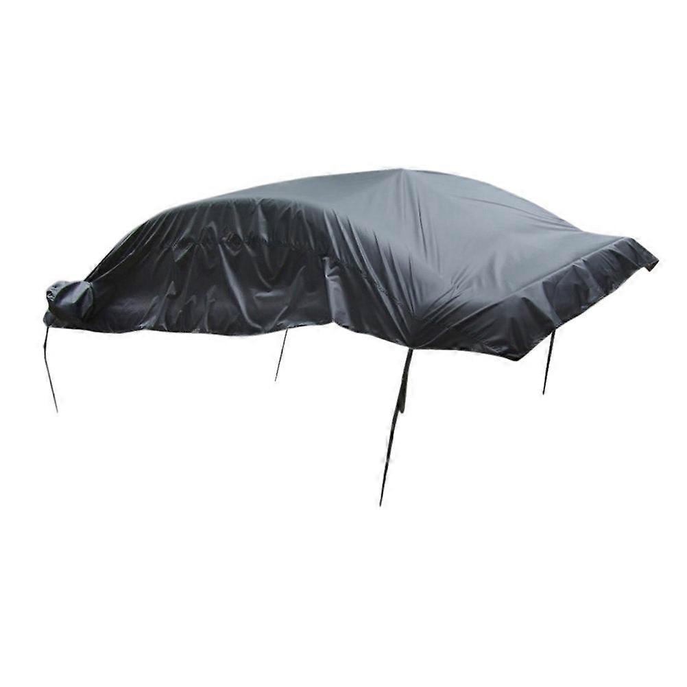 Impermeabile Auto Mezzo Corpo Parasole Copertura Scudo Neve Protezione Antipolvere - Taglia XL (Nero)