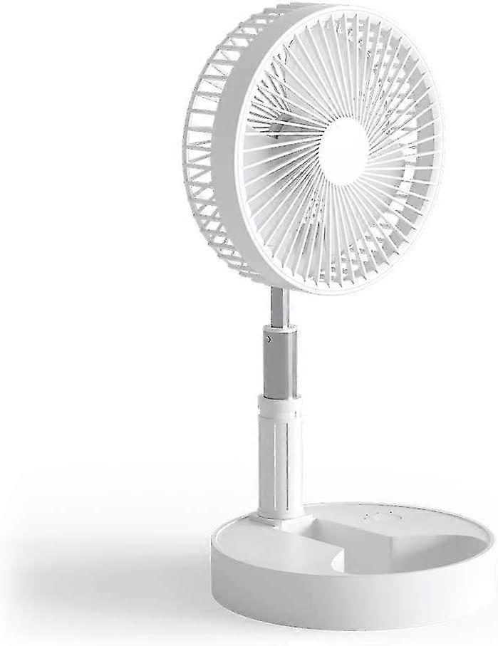 Mini Desktop Battery Fan, Rechargeable Battery 4 Adjustable