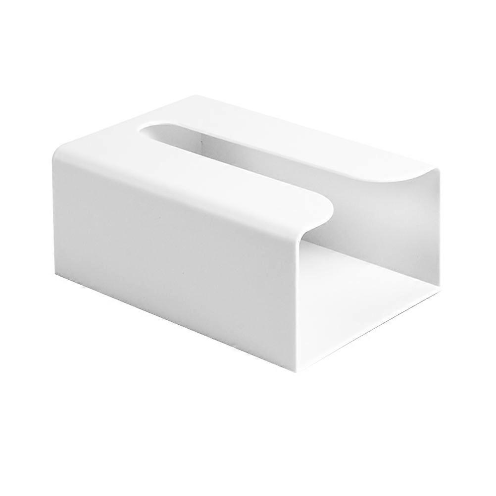 1pc Plastic Tissue Box Bathroom Punch-Free Wall Mount Tissue Box Container