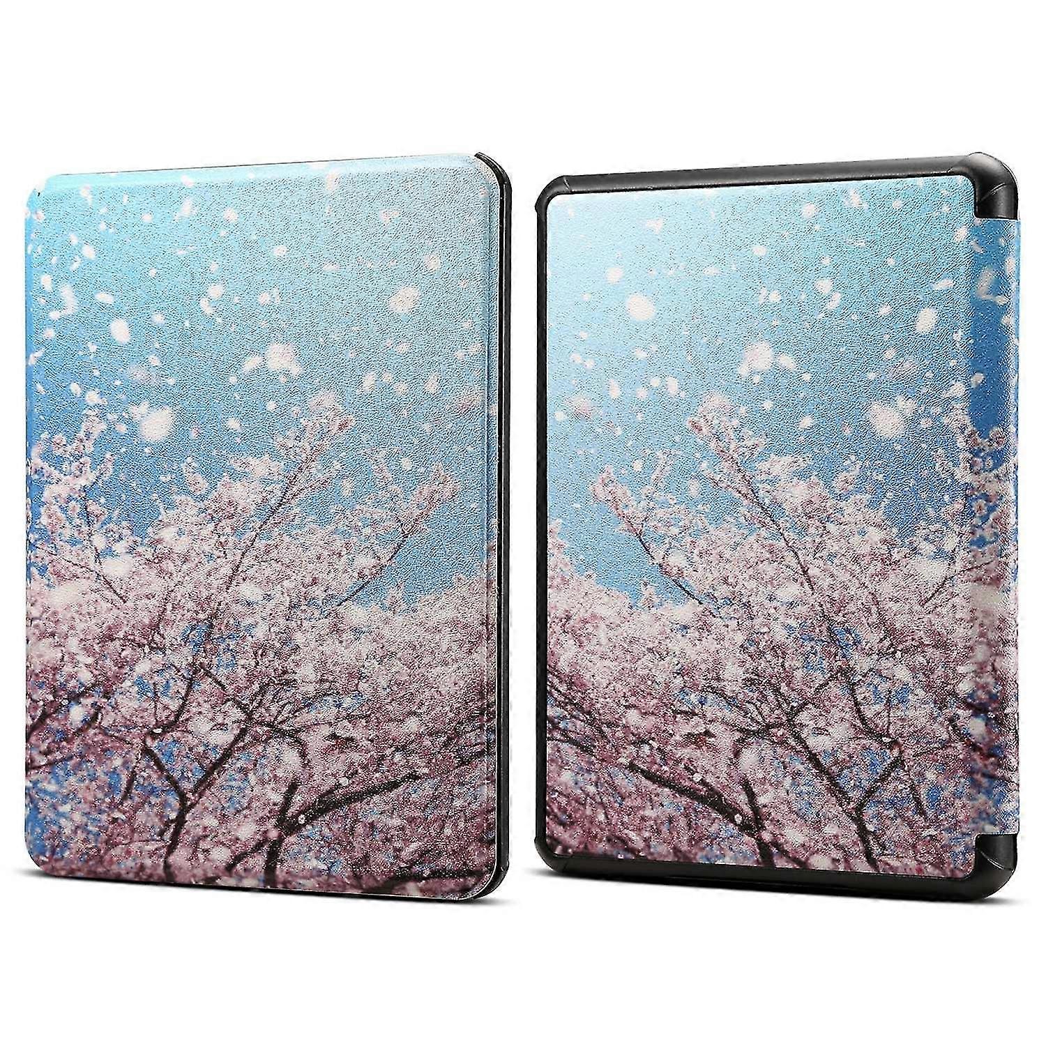 Shockproof Case For Amazon Kindle 11th Gen (2022) Pattern Printing Protective Cover Auto Wake / Sleep Function Pu Leather Tablet Case